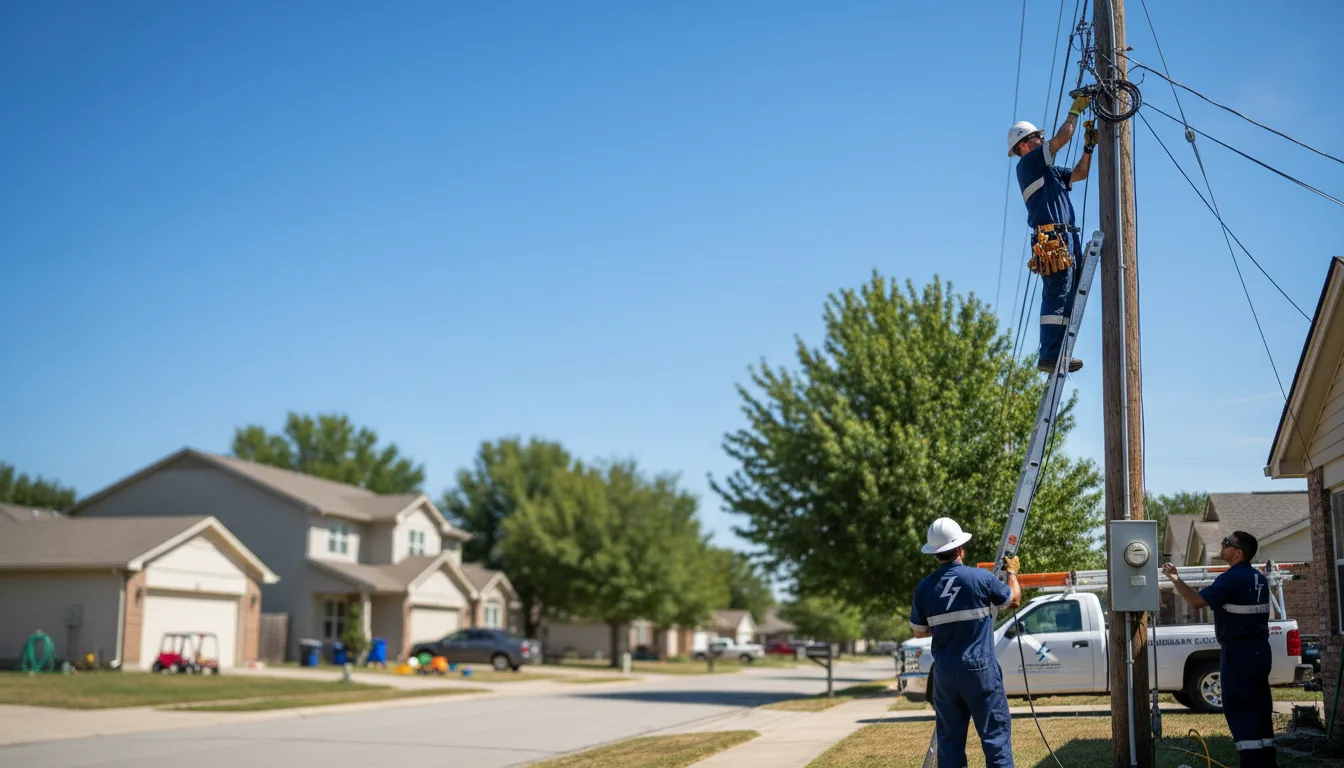 Residential electrician providing installation services in Otisco, IN